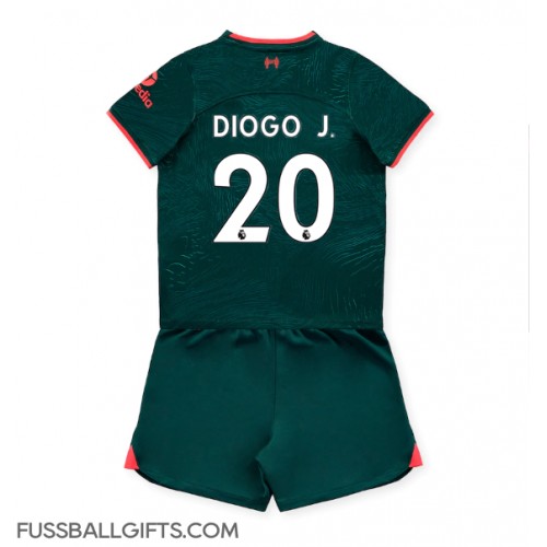 Liverpool Diogo Jota #20 Fußballbekleidung 3rd trikot Kinder 2022-23 Kurzarm (+ kurze hosen)